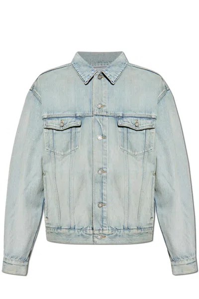 Saint Laurent Denim Trucker Jacket In Blue