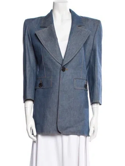 Pre-owned Saint Laurent Denim Jacket In Blue