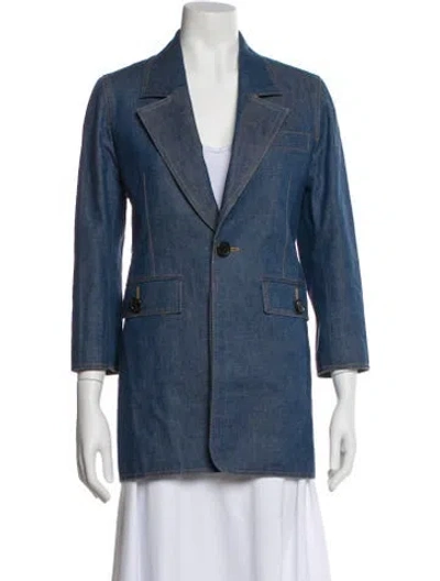 Pre-owned Saint Laurent Denim Jacket In Blue