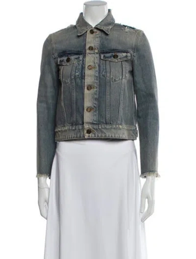 Pre-owned Saint Laurent Denim Jacket In Blue