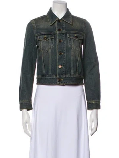 Pre-owned Saint Laurent Denim Jacket In Blue