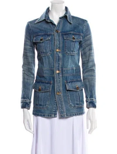 Pre-owned Saint Laurent Denim Jacket In Blue