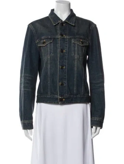 Pre-owned Saint Laurent Denim Jacket In Blue