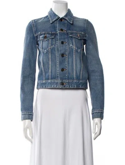 Pre-owned Saint Laurent Denim Jacket In Blue
