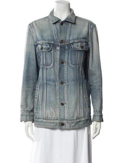 Pre-owned Saint Laurent Denim Jacket In Blue