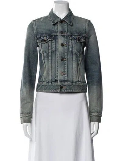 Pre-owned Saint Laurent Denim Jacket In Blue
