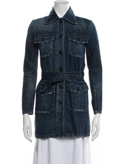 Pre-owned Saint Laurent Denim Jacket In Blue