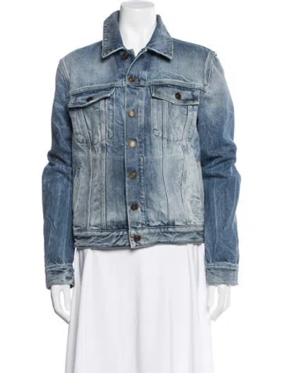 Pre-owned Saint Laurent Denim Jacket In Blue