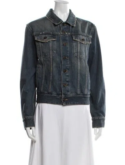 Pre-owned Saint Laurent Denim Jacket In Blue