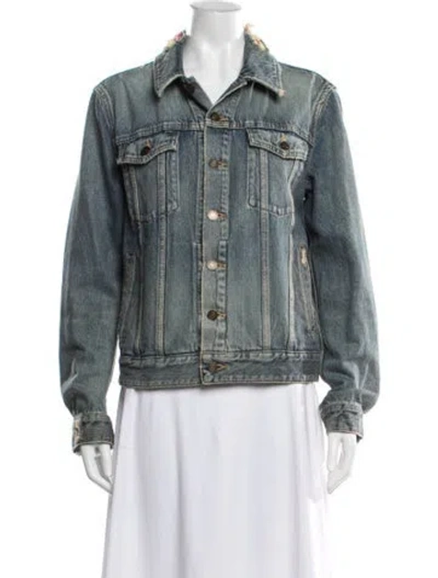 Pre-owned Saint Laurent Denim Jacket In Blue