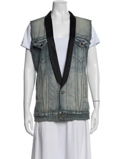 Pre-owned Saint Laurent Denim Jacket In Blue
