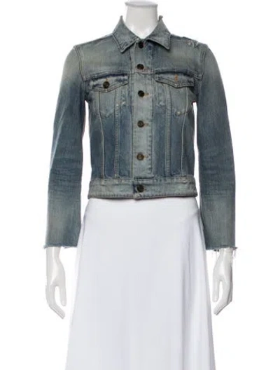 Pre-owned Saint Laurent Denim Jacket In Blue