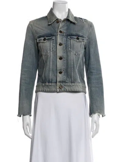 Pre-owned Saint Laurent Denim Jacket In Blue