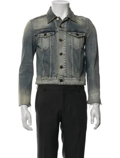 Pre-owned Saint Laurent Denim Jacket In Blue