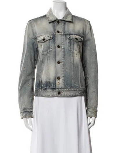 Pre-owned Saint Laurent Denim Jacket In Blue
