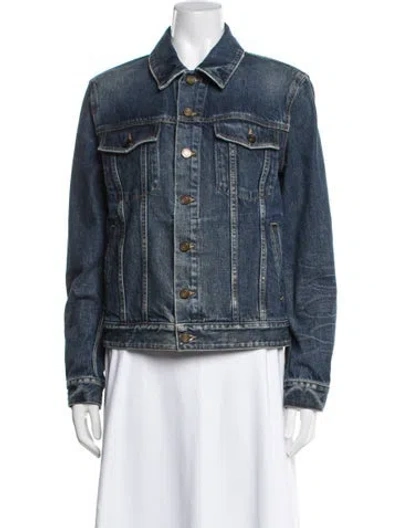 Pre-owned Saint Laurent Denim Jacket In Blue