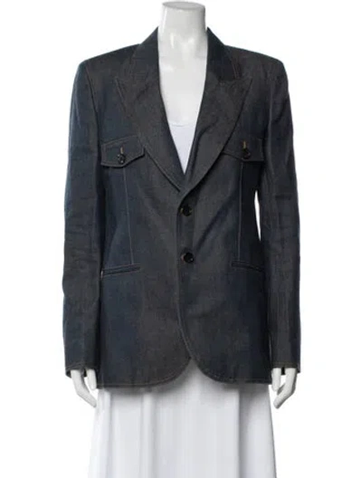 Pre-owned Saint Laurent Denim Jacket In Blue