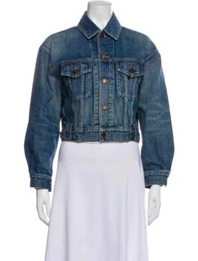 Pre-owned Saint Laurent Denim Jacket W/ Tags In Blue