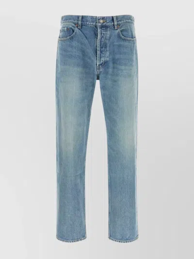 Saint Laurent Denim Jeans Belt Loops In Blue