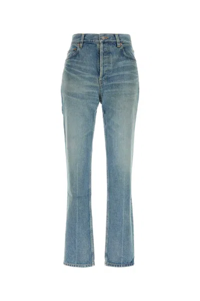 Saint Laurent Denim Jeans For Women In Blue
