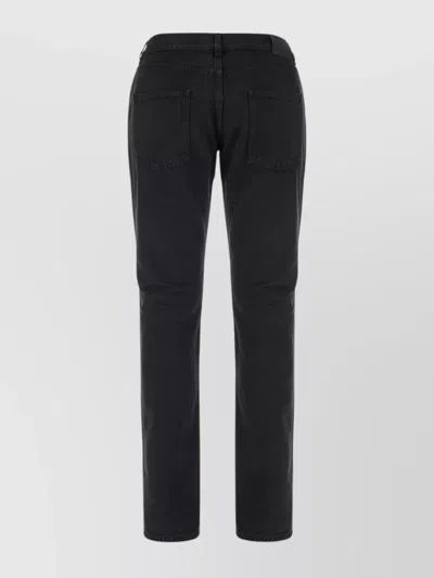 Saint Laurent Denim Jeans With Back Pockets And Belt Loops