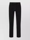 Saint Laurent Denim Jeans With Back Pockets And Belt Loops In Black