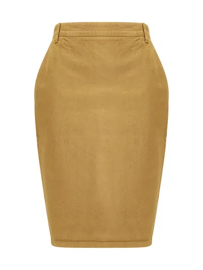 SAINT LAURENT DENIM PENCIL SKIRT