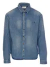 Saint Laurent Casual Shirt Cassandre Men In Blue