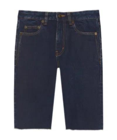 Saint Laurent Denim Shorts In Blue
