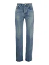 Saint Laurent Denim Slim Fit Jeans In Blue