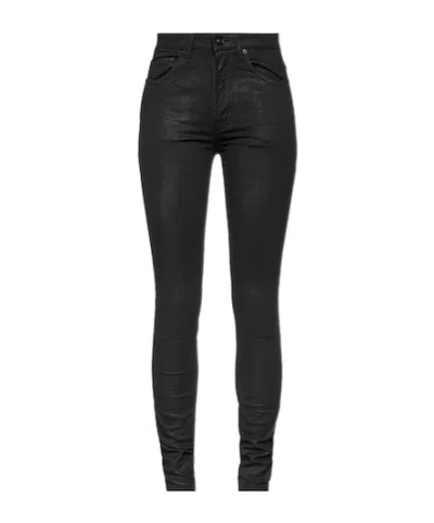 Saint Laurent Denim Trousers In Black