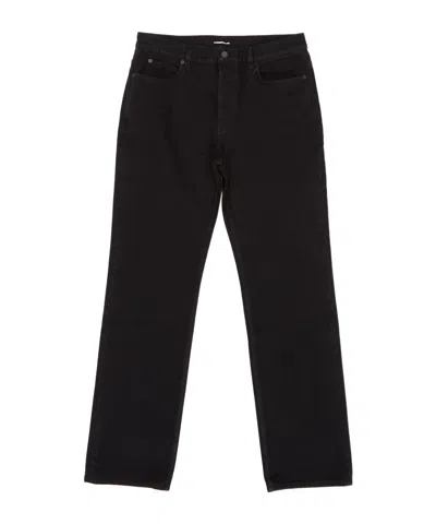 Saint Laurent Denim Trousers With Belt Loops In Black