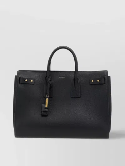 Saint Laurent Detachable Strap Structured Tote Bag