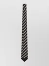 Saint Laurent Diagonal Stripes Traditional Width Tie In Multi