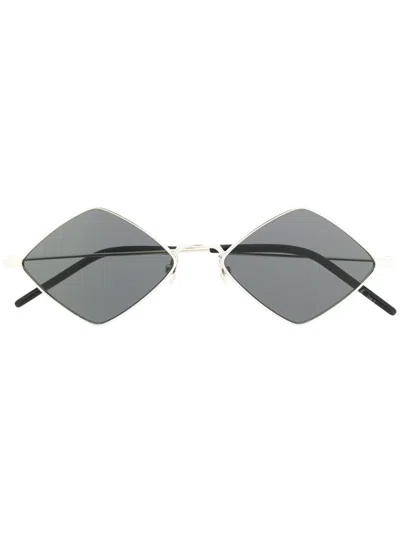 Saint Laurent Diamond-shape Sunglasses In Black