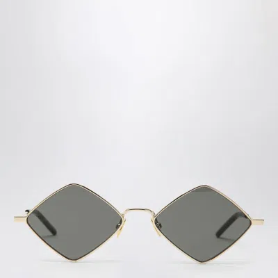 Saint Laurent Diamond Gold Sunglasses Women In Silver
