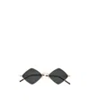 Saint Laurent Diamond-shape Frame Sunglasses In Black