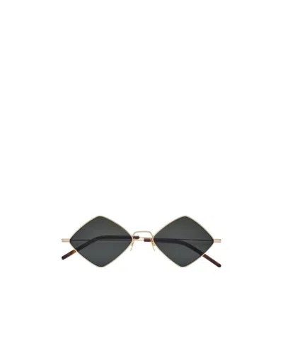 Saint Laurent Diamond-shape Frame Sunglasses In Black
