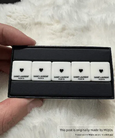 Pre-owned Saint Laurent Dices Pack Black