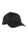Saint Laurent Cassandre Cotton Cap In Black
