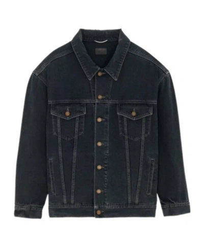 SAINT LAURENT SAINT LAURENT OVERSIZED DENIM JACKET