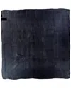Saint Laurent Dnu Inv  Cassandre Square Silk Scarf In Black