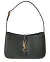 Saint Laurent Dnu  Le 5 A 7 Smooth Leather Hobo Bag (authentic ) In Green