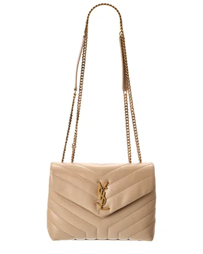 Saint Laurent Dnu  Loulou Small Matelasse Y Leather Shoulder Bag (authentic  Pre-loved) In Sand