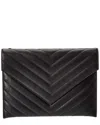Saint Laurent Dnu  Tribeca Quilted Leather Clutch On Chain (authentic Pre-  Loved)