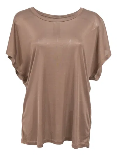 Pre-owned Saint Laurent Dolman-sleeve T-shirt In Neutral