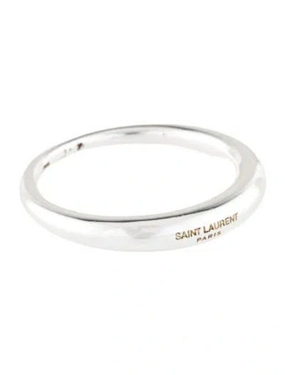 Pre-owned Saint Laurent Dome Band Ring In Multicolor