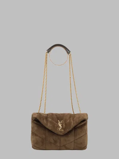 Saint Laurent Domesticated Mini Shoulder Bag In Brown