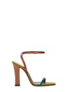 Saint Laurent Dominique Sandal In Multi