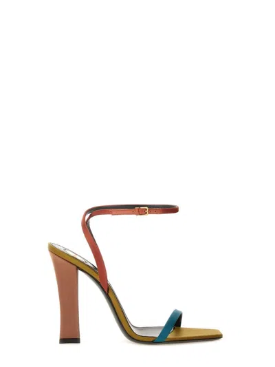 Saint Laurent Dominique Sandal In Multi